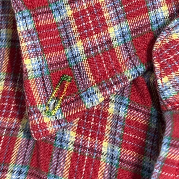 Alexander Julian Colours Men’s L Plaid Short Sleeve Button Shirt Thomaston Twill - Picture 9 of 9